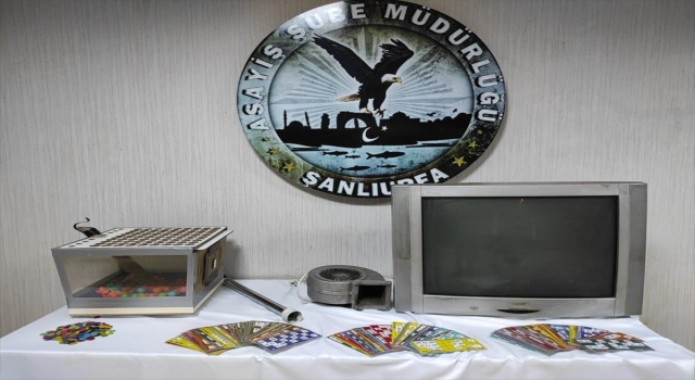 Şanlıurfa’da kumar oynayan 36 kişiye 65 bin 484 lira ceza