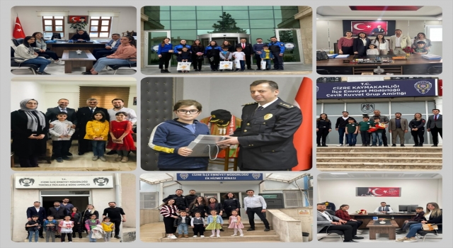 Cizre’de öğrencilerden ”Polis Haftası” dolayısıyla İlçe Emniyet Müdürlüğüne ziyaret