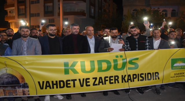 Şanlıurfa’da İsrail’in Mescidi Aksa baskını protesto edildi