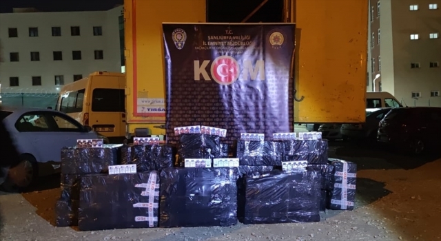 Şanlıurfa’da bir tırda 22 bin paket kaçak sigara ele geçirildi