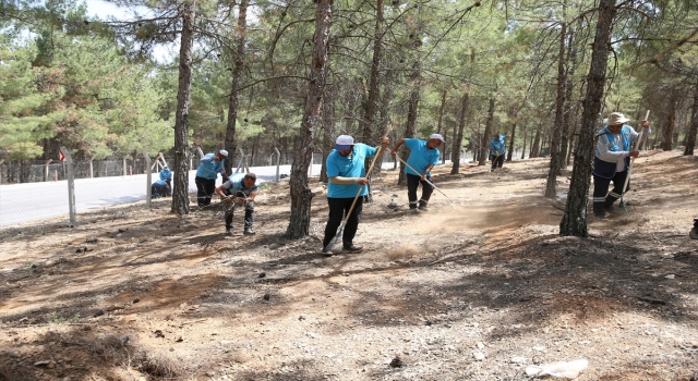 Gaziantep’te olası yangınlara karşı ormanlık alanlar temizlendi