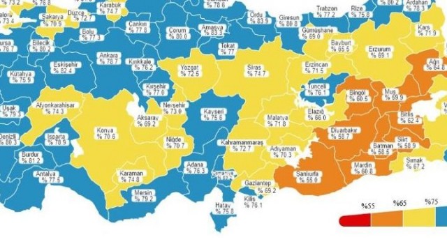 Şanlıurfa, Haritada Renk Değiştirdi