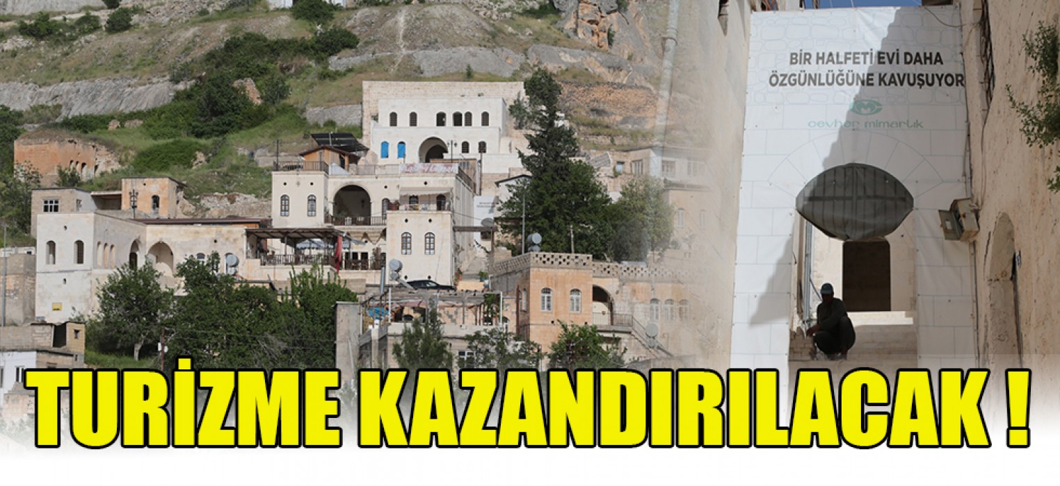 Halfeti’de konakları yenileniyor