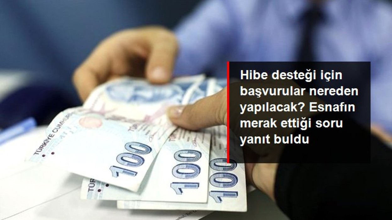 Erdoğan'dan Esnafa hibe desteği yapılanacak.