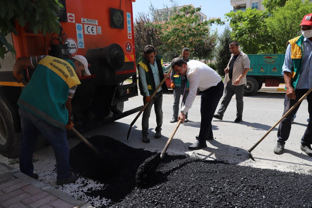 Başkan Baydilli çalışmaları denetledi 