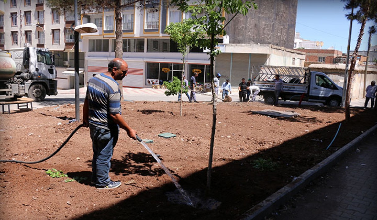 Park ve bahçelerde bakım çalışmaları sürüyor