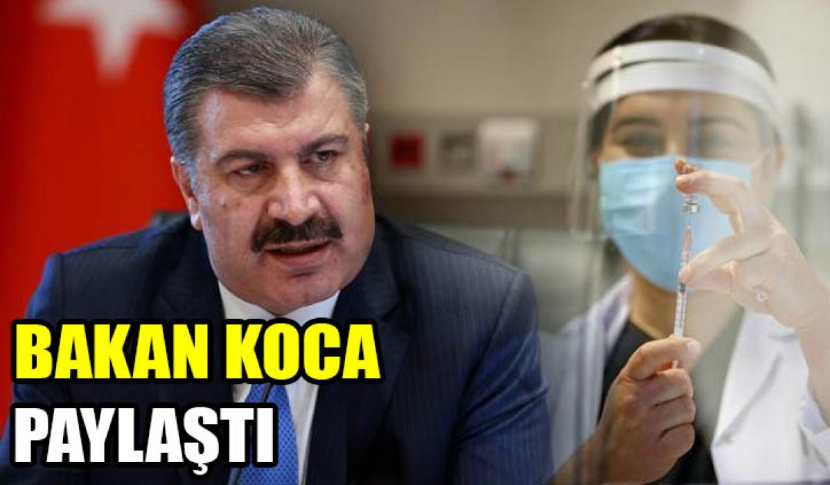 Bakan Koca korkutan tabloyu paylaştı