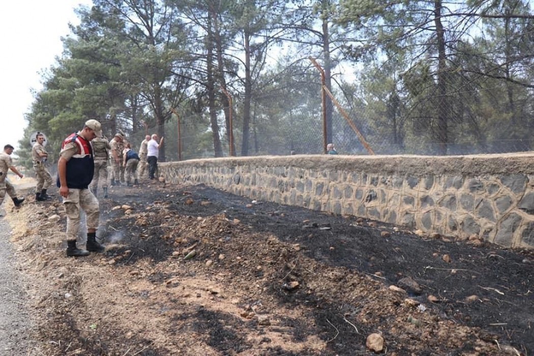 Bozova'da yangın