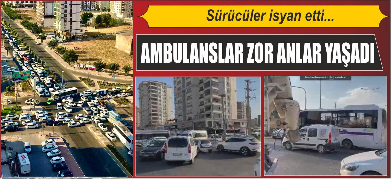 Urfa’da trafik ışıkları gitti, ortalık bir anda karıştı