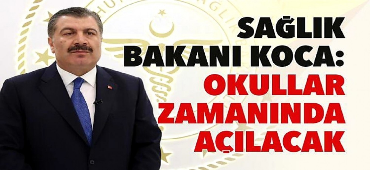 Bakan Koca'dan kritik yüz yüze eğitim mesajı