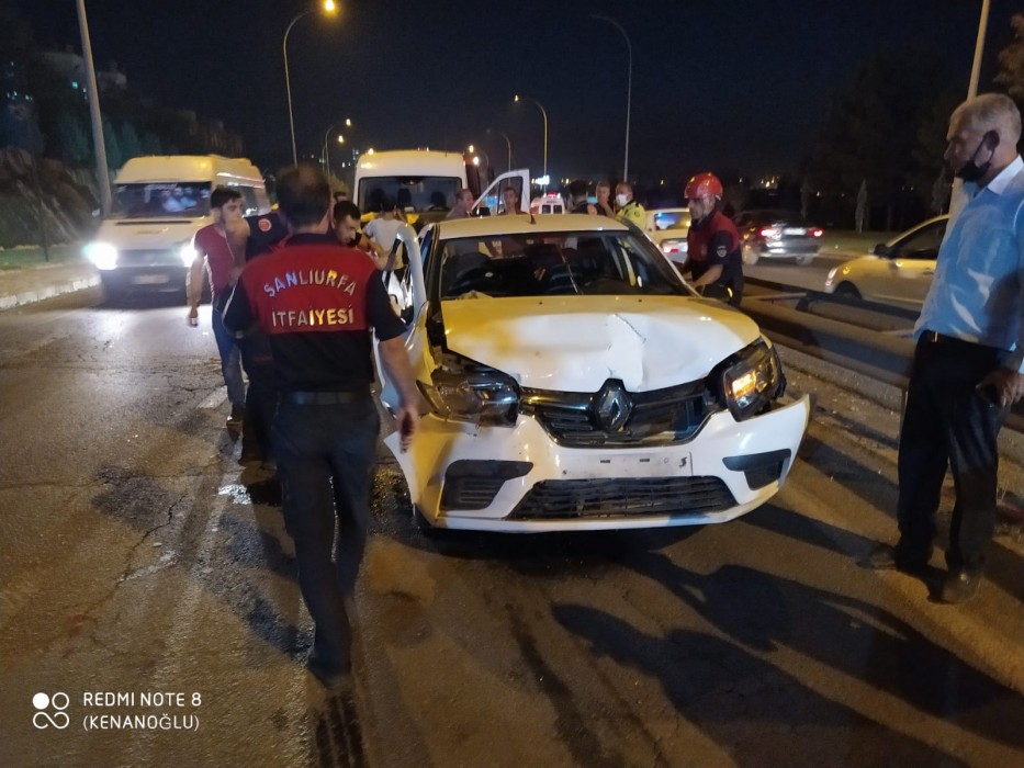 Akabe TOKİ’de Zincirleme Trafik Kazası