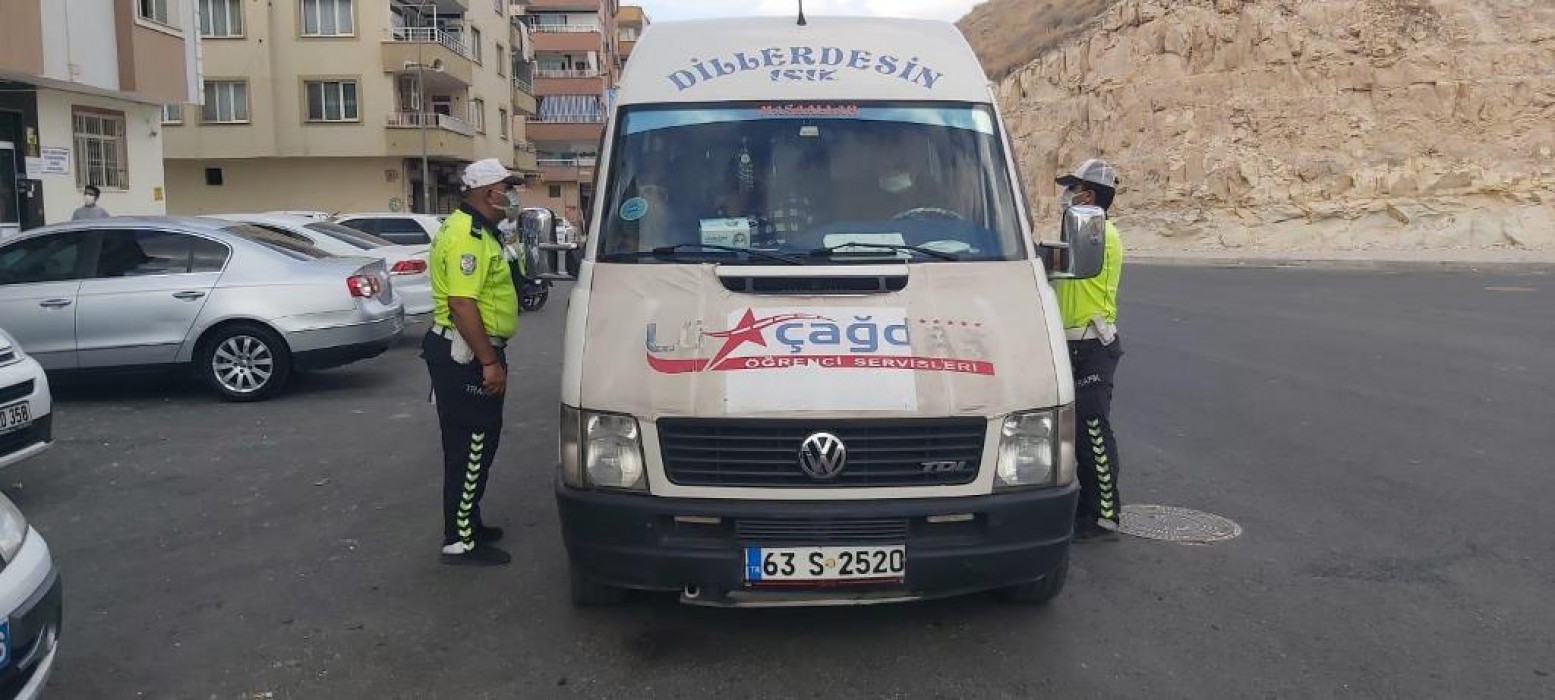 Urfa’da Öğrenci Servisleri Mercek Altına Alındı