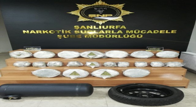 Şanlıurfa'da otomobilin LPG tankında yaklaşık 20 kilogram uyuşturucu ele geçirildi