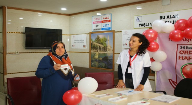 Organ bağışı stantları kuruldu