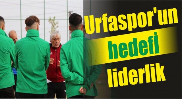 Urfaspor'un hedef liderlik