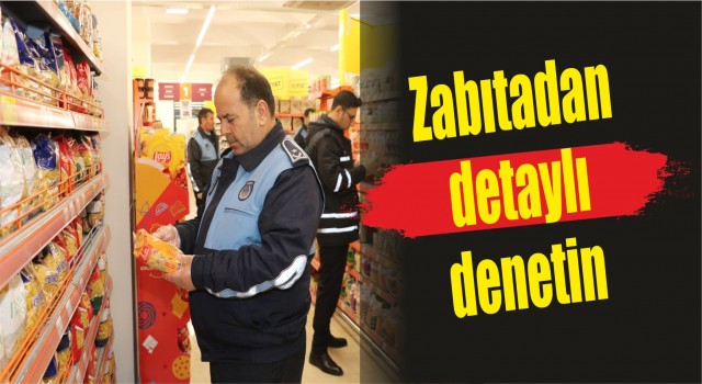 Zabıtadan kapsamlı denetim