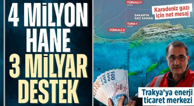 4 milyon haneye doğal gaz desteği