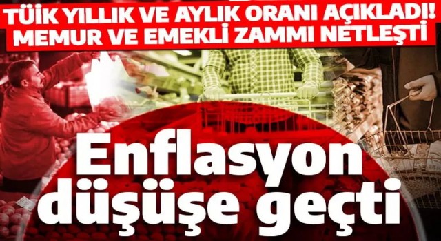 Enflasyon rakamları açıklandı!