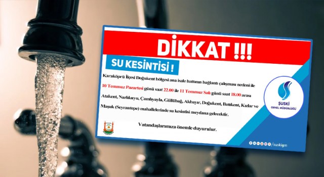 Dikkat Sular Kesilecek!