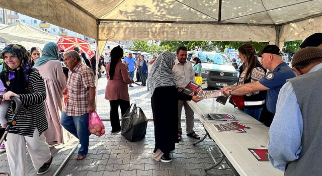 Halfeti’de silah atılmasına karşı bilgilendirme çalışması