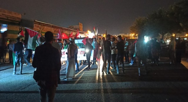 Şanlıurfa’da Filistin için yola çıktılar!