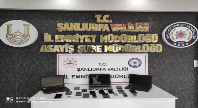 Şanlıurfa’da telefon dolandırıcılığı çetesi çökertildi