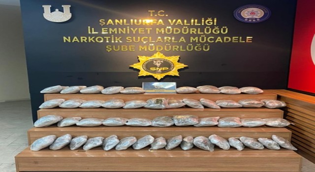 Şanlıurfa’da 29 kilo Skunk ele geçirildi