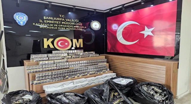 Şanlıurfa’da 420 karton kaçak sigara ele geçirdi.