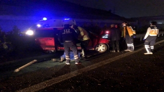 Gaziantep’te devrilen hafif ticari aracın sürücüsü öldü