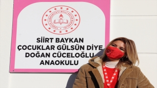 Çocuklar Gülsün Diye Derneği öncülüğünde Siirt’te yaptırılan anaokulu açıldı