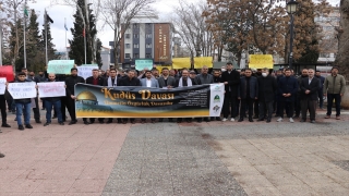 Gaziantep’te vatandaşlar Kudüs için toplandı