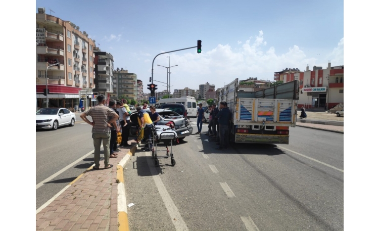 Karaköprü'de trafik kazası: 1 yaralı