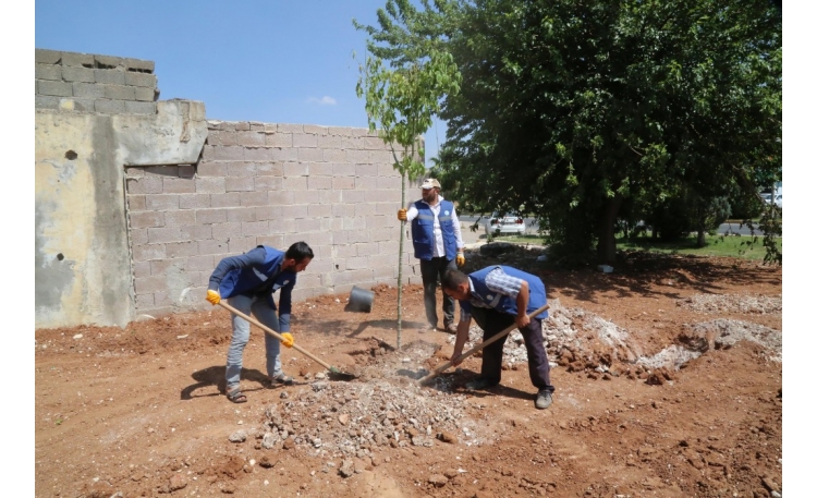 Haliliye'de park çalışmaları sürüyor