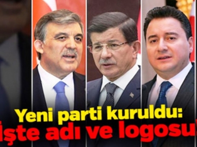 Yeni parti kuruldu: İşte adı ve logosu!