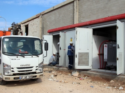 Kablolar çalındı sanayi elektriksiz kaldı