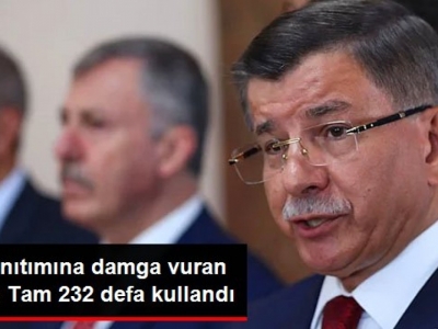 Davutoğlu'nun tanıtım programında en çok ve en az kullandığı kelimeler dikkat çekti