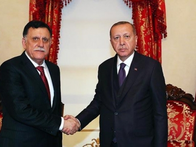 Cumhurbaşkanı Erdoğan, Sarraj ile görüştü