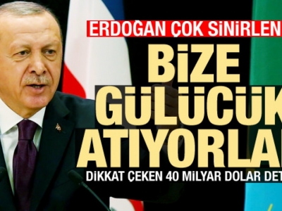 Erdoğan sinirlendi: Bize gülücük atıyorlar!