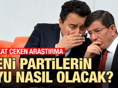 Dikkat çeken araştırma: Davutoğlu ve Babacan yüzde 1'i zor geçiyor