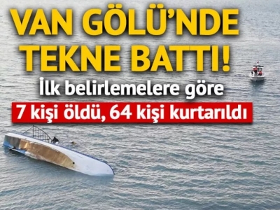 Van Gölü'nde düzensiz göçmenleri taşıyan tekne battı: 7 ölü