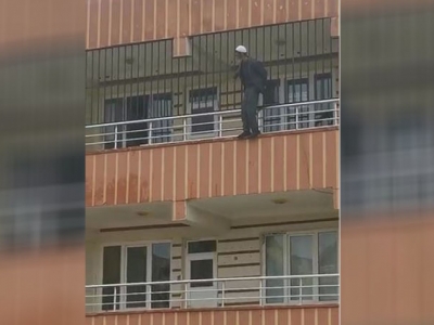 İntihar girişimi kameraya yansıdı