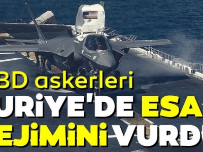 ABD askerleri Suriye'de Esad rejimini vurdu