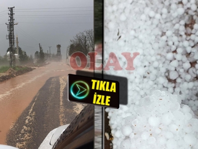 Şanlıurfa'da sel ve dolu yağışı etkili oldu!