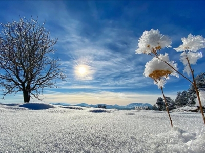 Dipsiz Göl soğuk hava nedeniyle buz tuttu