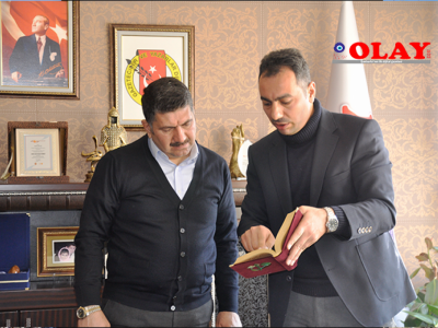 Abdullah Toprak Başkan Çiftçi'yi ofisinde ziyaret etti