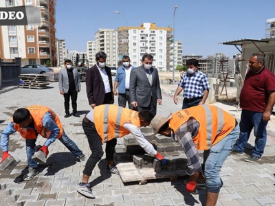 Başkan Baydilli çalışmaları yerinde inceledi