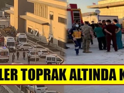 Hastane'de toprak kayması