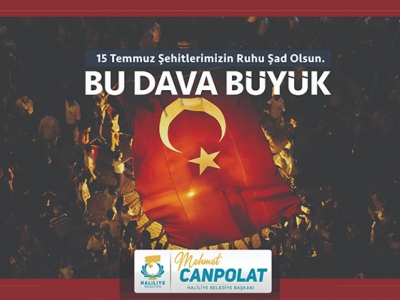 Başkan Canpolat’tan anlamlı 15 Temmuz mesajı