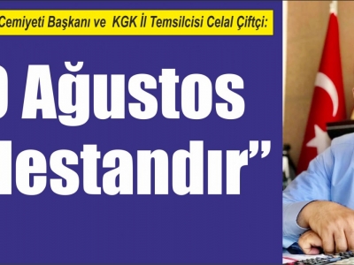 Çiftçi'den 30 Ağustos mesajı