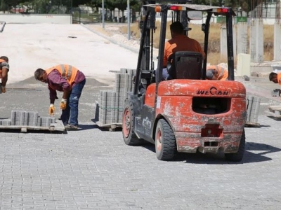 Seyrantepe’de kilitli parke çalışması sürüyor